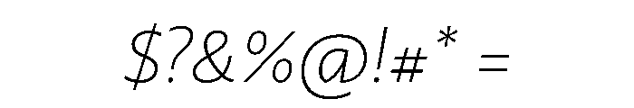 29LTZaridSansALSlanted ThinSlanted Instance Font OTHER CHARS