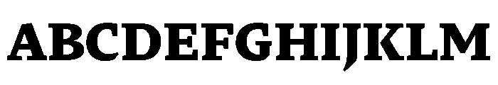 29LTZaridSerif Black Instance Font UPPERCASE
