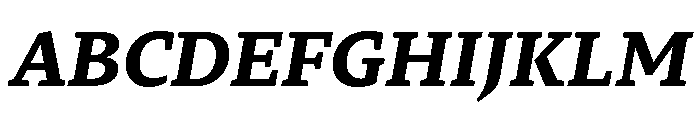 29LTZaridSerif BoldSlanted Font UPPERCASE