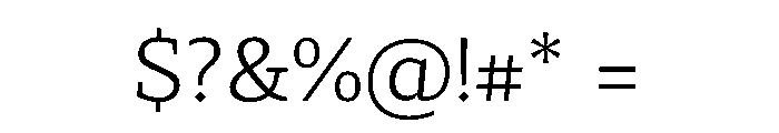 29LTZaridSerif Light Instance Font OTHER CHARS