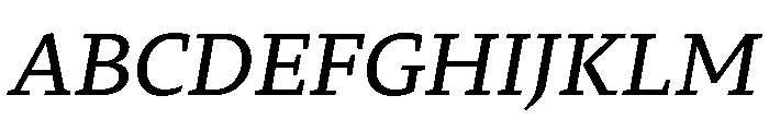 29LTZaridSerif MediumSlanted Font UPPERCASE