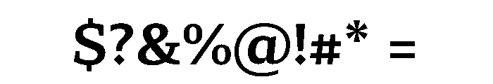 29LTZaridSerif SemiBold Instance Font OTHER CHARS
