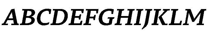 29LTZaridSerif SemiBoldSlanted Font UPPERCASE