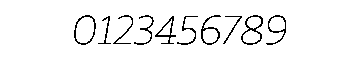 29LTZaridSerif ThinSlanted Font OTHER CHARS