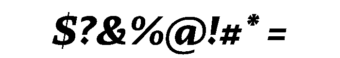 29LTZaridSerifSlanted BoldSlanted Instance Font OTHER CHARS