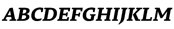29LTZaridSerifSlanted BoldSlanted Instance Font UPPERCASE