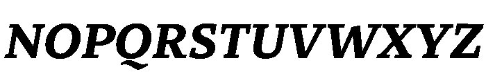 29LTZaridSerifSlanted BoldSlanted Instance Font UPPERCASE