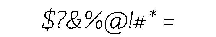 29LTZaridSerifSlanted ExtraLightSlanted Instance Font OTHER CHARS