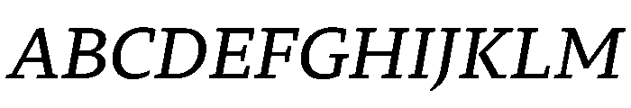 29LTZaridSerifSlanted MediumSlanted Instance Font UPPERCASE