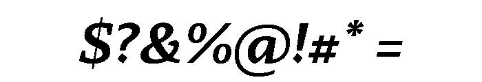 29LTZaridSerifSlanted SemiBoldSlanted Instance Font OTHER CHARS