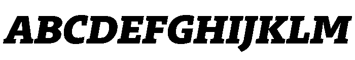 29LTZaridSlab BlackSlanted Font UPPERCASE