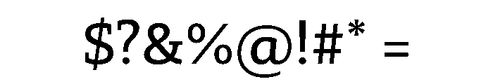 29LTZaridSlab Medium Instance Font OTHER CHARS