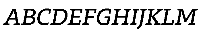 29LTZaridSlab MediumSlanted Font UPPERCASE