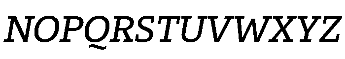 29LTZaridSlab MediumSlanted Font UPPERCASE