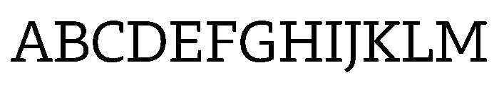 29LTZaridSlab Regular Instance Font UPPERCASE