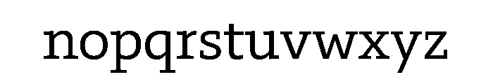 29LTZaridSlab Regular Instance Font LOWERCASE