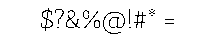 29LTZaridSlab Thin Instance Font OTHER CHARS