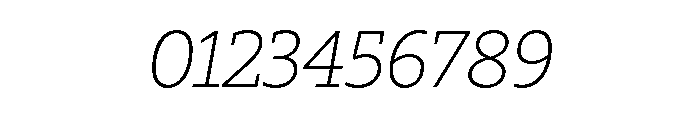 29LTZaridSlab ThinSlanted Font OTHER CHARS
