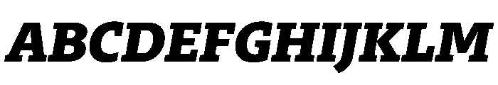 29LTZaridSlabSlanted BlackSlanted Instance Font UPPERCASE
