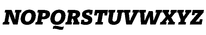 29LTZaridSlabSlanted BlackSlanted Instance Font UPPERCASE