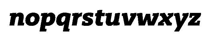 29LTZaridSlabSlanted BlackSlanted Instance Font LOWERCASE