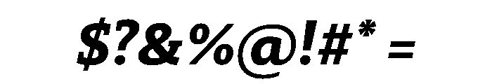 29LTZaridSlabSlanted BoldSlanted Instance Font OTHER CHARS