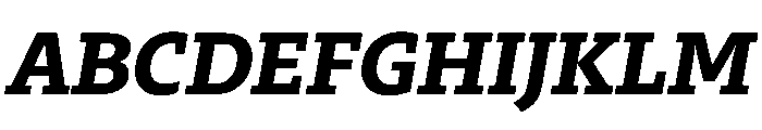 29LTZaridSlabSlanted BoldSlanted Instance Font UPPERCASE