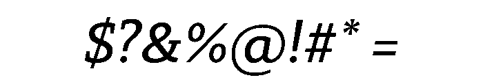 29LTZaridSlabSlanted MediumSlanted Instance Font OTHER CHARS