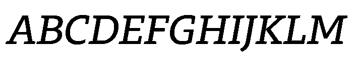 29LTZaridSlabSlanted MediumSlanted Instance Font UPPERCASE