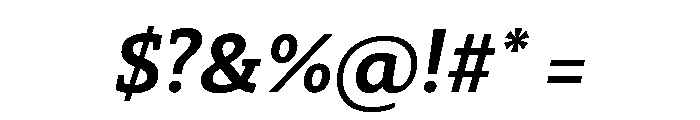 29LTZaridSlabSlanted SemiBoldSlanted Instance Font OTHER CHARS