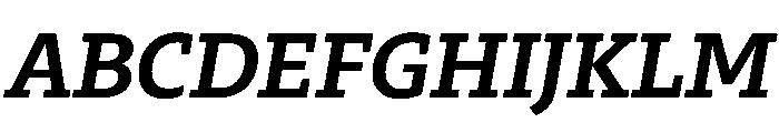 29LTZaridSlabSlanted SemiBoldSlanted Instance Font UPPERCASE
