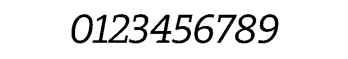29LTZaridSlabSlanted Slanted Instance Font OTHER CHARS