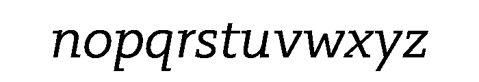29LTZaridSlabSlanted Slanted Instance Font LOWERCASE