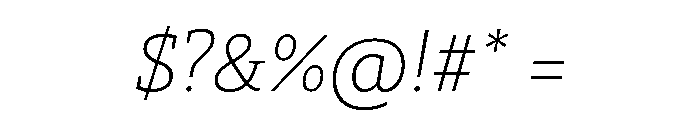 29LTZaridSlabSlanted ThinSlanted Instance Font OTHER CHARS