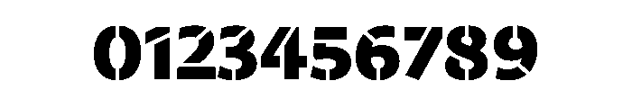 29LTZaridStencil Black Instance Font OTHER CHARS