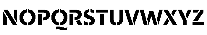 29LTZaridStencil Bold Instance Font UPPERCASE