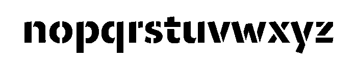 29LTZaridStencil Bold Instance Font LOWERCASE