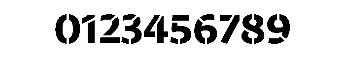 29LTZaridStencil Bold Font OTHER CHARS