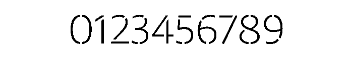29LTZaridStencil ExtraLight Instance Font OTHER CHARS