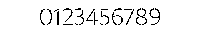 29LTZaridStencil ExtraLight Font OTHER CHARS