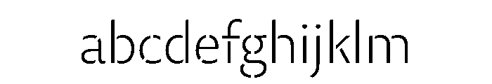 29LTZaridStencil ExtraLight FONT