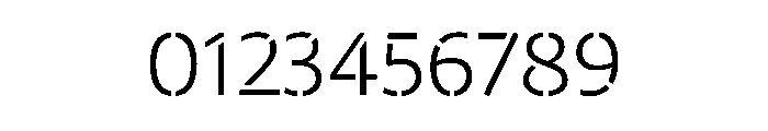 29LTZaridStencil Light Instance Font OTHER CHARS