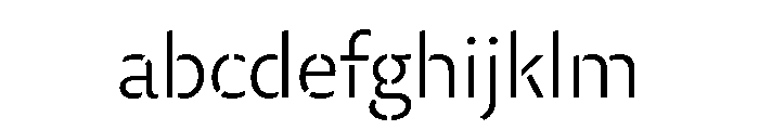 29LTZaridStencil Light FONT
