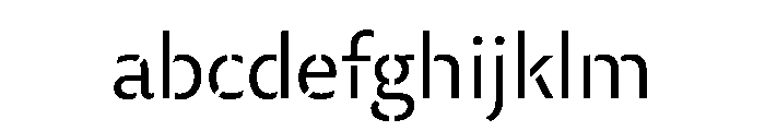 29LTZaridStencil Regular Instance FONT