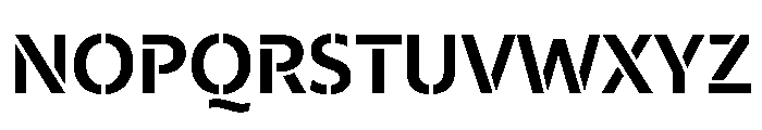 29LTZaridStencil SemiBold Instance Font UPPERCASE