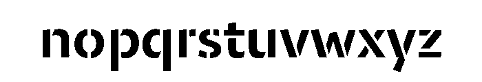 29LTZaridStencil SemiBold Instance Font LOWERCASE