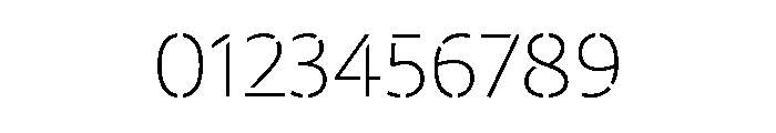 29LTZaridStencil Thin Font OTHER CHARS