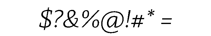 29LTZaridText LightSlanted Font OTHER CHARS