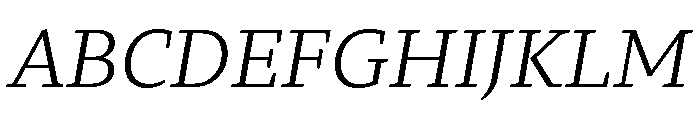 29LTZaridText LightSlanted Font UPPERCASE