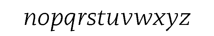29LTZaridText LightSlanted Font LOWERCASE